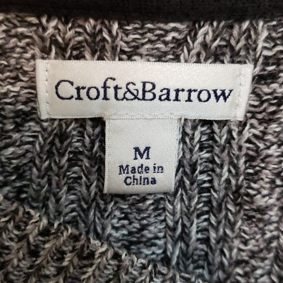 Women's M Croft&Barrow Gray Sweater - Picture 3 of 5